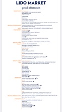 Typical Lido Market Lunch Menu - One
